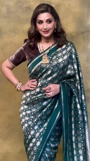 Sonali Bendre saree look