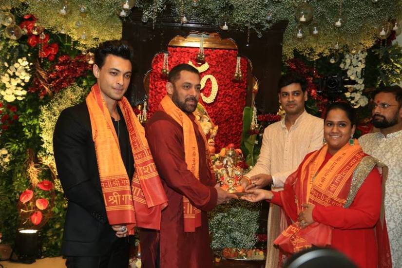 Arpita Khan and her husband Ayush Sharma