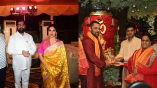 salman shahrukh khan and bollywood actors attend Ganpati celebrations at cm eknath shinde house