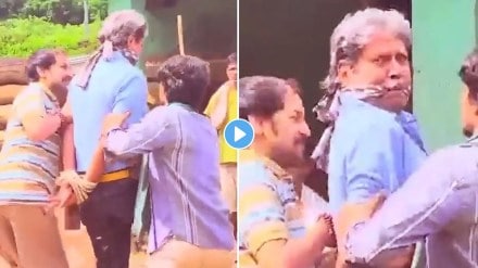 Kapil Dev: Cloth over mouth hands tied Who kidnapped Kapil Dev Chaos due to Gambhir's video