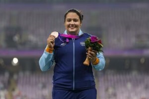 Asian Games: गोळाफेकीत किरण बालियनला कांस्य kiran baliyan win gold medal
