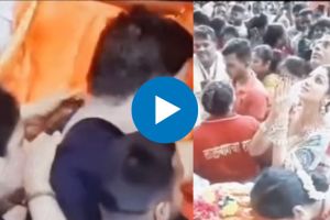 देवाच्या दारात भेदभाव? लालबागच्या राजाच्या दर्शन रांगेत सेलिब्रिटींना VVIP दर्शन अन् सामान्यांना धक्काबुक्की; Video Viral lalbagh raja celebs are getting vvip treatment common people are being mistreated