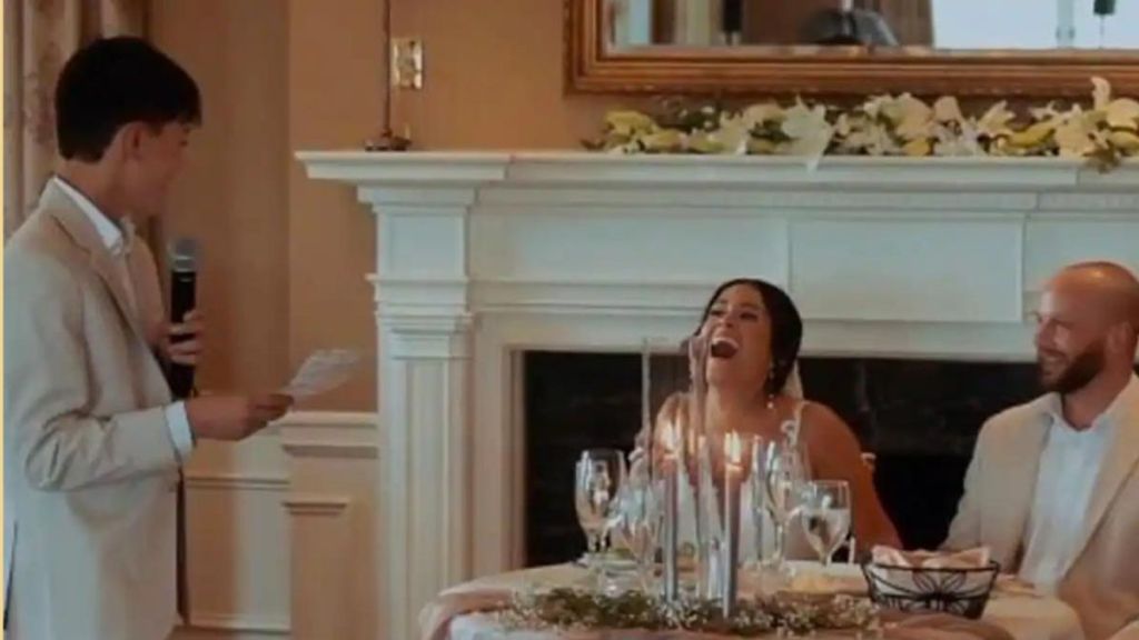 Watch Viral Video of Son Welcomes Stepfather With Heartfelt Speech At Mother's Wedding snk 94