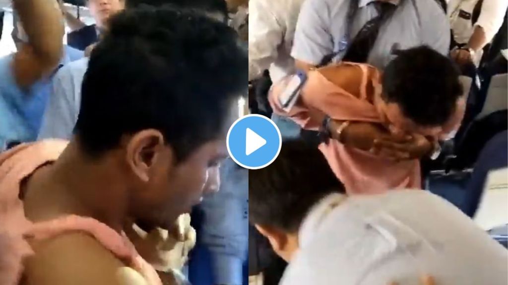 man beaten up in flight