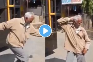 a old man disco dance video