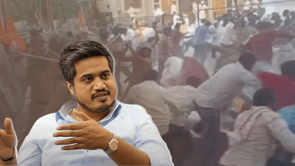 who ordered lathimar Jalna question Rohit Pawar