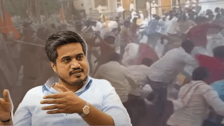 who ordered lathimar Jalna question Rohit Pawar