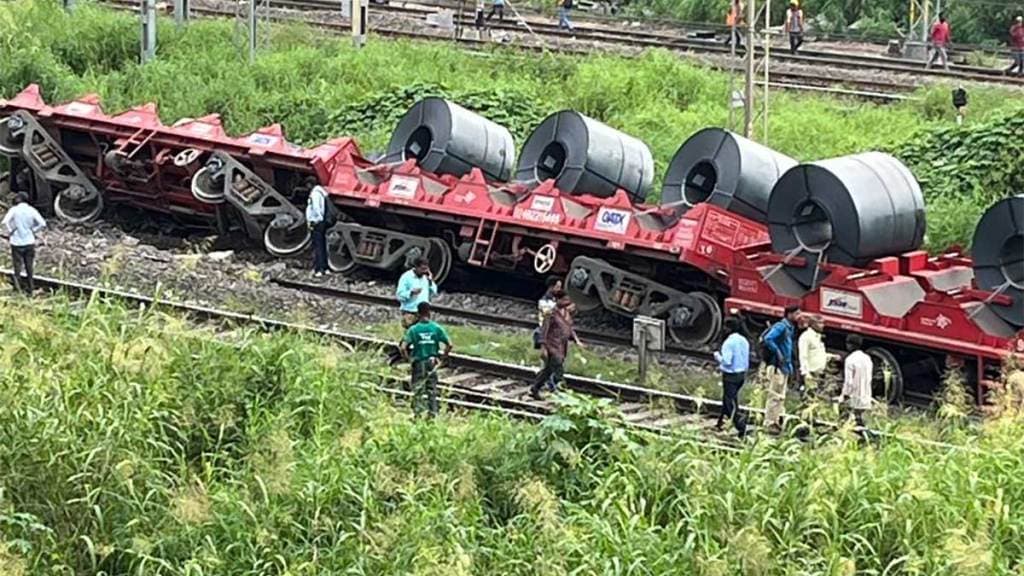 goods train derailed