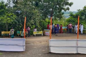 वर्धा : पर्यावरणप्रेमी गणेशभक्तांची गणेश विसर्जन केंद्रास पसंती; नद्या, तलाव ओस wardha, Environment friendly, Ganesha devotees, artificial Ganesh Visarjan Kendra, rivers, lakes