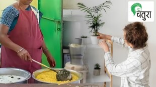 Women ask help from family members festival housework