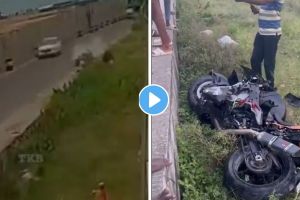 दुचाकीवर स्टंटबाजी करताना यूट्यूबर टीटीएफ वासन जखमी, अपघाताचा खतरनाक व्हिडीओ व्हायरल youtuber ttf vasan injured in accident Video