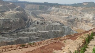 Durgapur open cast coal mine