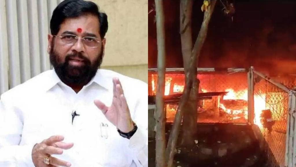 Eknath Shinde on Fire in Goregaon at Parking