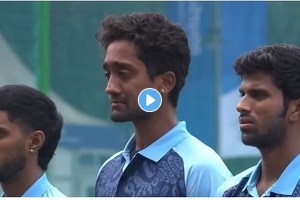 NEP vs IND: Sai Kishore in tears during national anthem in debut match Dinesh Karthik makes suggestive remarks Said You are doing amazing