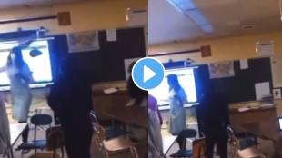 Student accused of throwing a chair at teacher's head in Flint High School shocking video viral