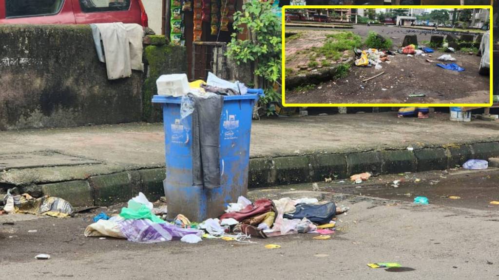 Daily garbage on streets Kalamboli
