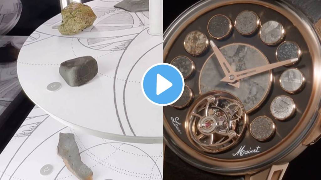 A special watch made from 12 meteor rocks