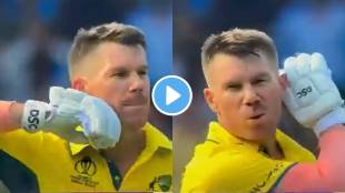 Video of Pushpa Style's Celebration After David Warner Scored a Century Against Pakistan Goes Viral
