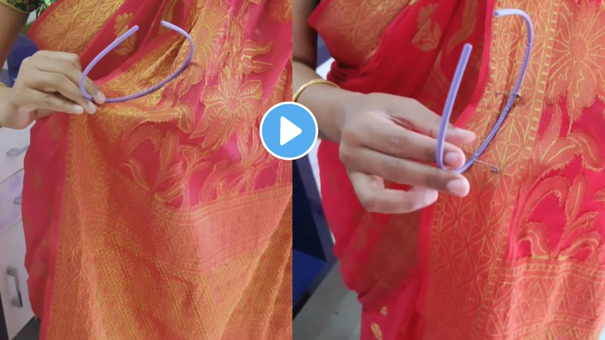Simple tip to keep Saree Pallu on the head Watch the video