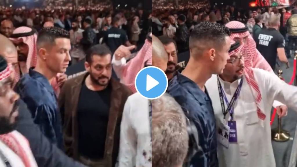 ronaldo ignores bollywood actor salman khan video goes viral on social media