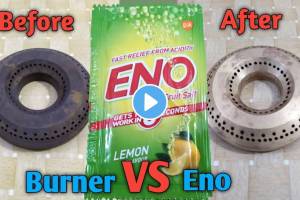 Kitchen Jugaad video: रोजच्या स्वयंपाकाने गॅस बर्नर तेलकट आणि चिकट झाले आहेत? ‘या’ पद्धतीने करा २ मिनिटांत साफ how to clean gas burners at home