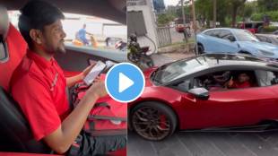 Man surprises the delivery boy and takes him for a ride in his own car