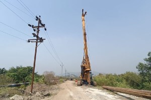 Road construction in Panvel Municipal Area after Dasara
