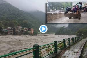Sikkim Flash Flood : सिक्कीममध्ये महाप्रलय! ढगफुटीमुळे तिस्ता नदी खवळली, तैनात असलेले २३ जवान बेपत्ता; सरकारकडून हायअलर्ट जारी Sikkim Flash Flood News in Marathi