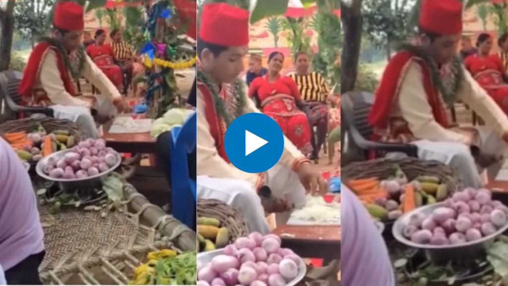 The groom Chopped cabbage at his wedding watch this unbelievable viral video