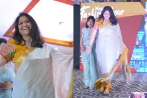 सौ. वर्षा प्रफुल्ल पटेल यांचा रॅम्प वॉक… Ramp walk by Varsha Praful Patel