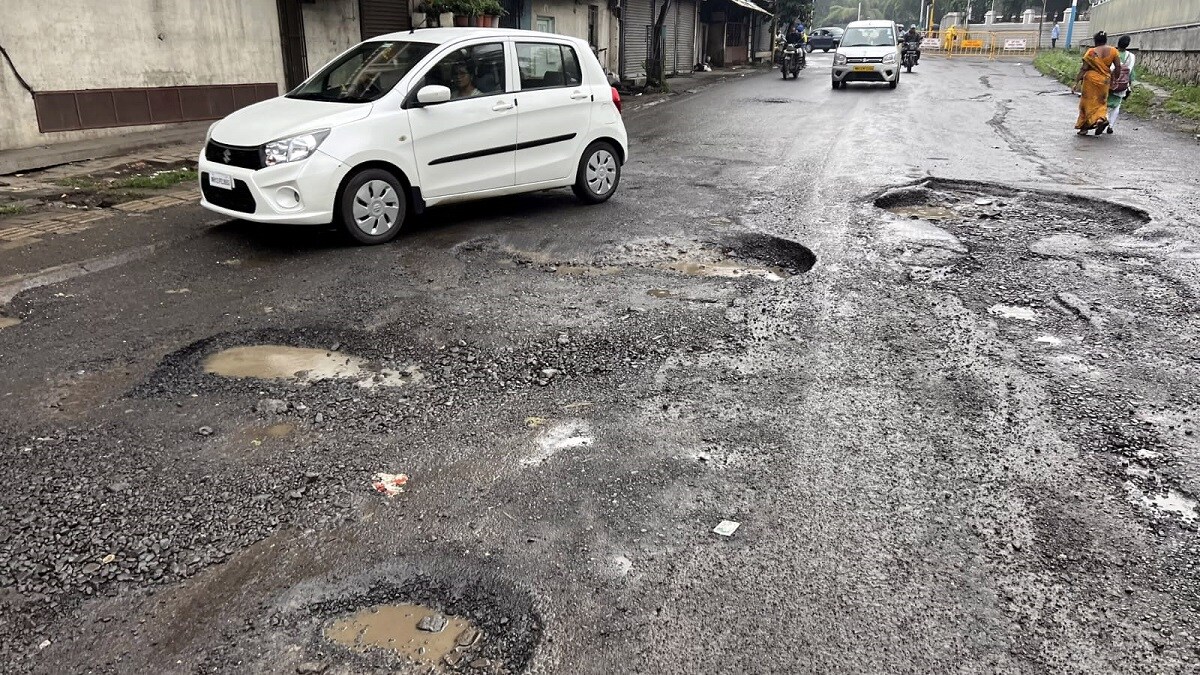 Road repair work in Pune city