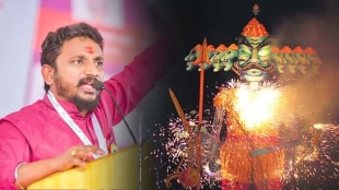 Ajit Pawar group MLA Amol Mitkari opposed tradition burning Ravana Rs 20 lakh fund temple Ravana Sangola