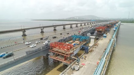 Navi Mumbai Uran City, karanja to rewas bay bridge, expenditure increased from 300 crores, 300 crores to 3400 crores in 43 years
