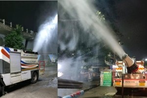 नवी मुंबई : वायुप्रदूषणावर महापालिकेचा धूळ शमन यंत्राचा उतारा; आठवडाभर वाशी, कोपरखैरणे परिसरात रात्रीच्या वेळी राहणार तैनात air purifier van in navi mumbai, navi mumbai air pollution, air purifier van at vashi and kopar khairane