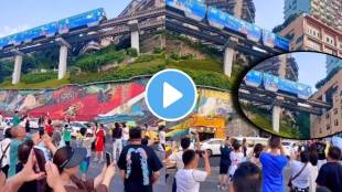 did you know this train passes through a middle of a 19 storey residential building in china video goes viral