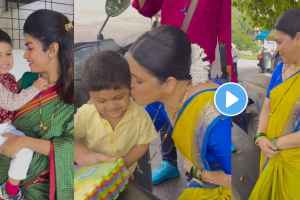 Video : ‘तू चाल पुढं’मध्ये वैरी तर ऑफस्क्रीन ‘असा’ आहे बॉण्ड, धनश्री काडगावकरच्या लेकाचा अन् दीपा चौधरीचा व्हिडीओ चर्चेत deepa chaudhari gave special gift to dhanashri kadgaonkar son kabir