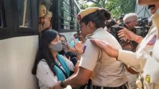 delhi student detained as protest near israeli embassy