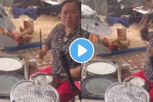 जुगाडमधून महिलेने बनवला ढासू ड्रम सेट; तिचा परफॉर्मन्स Video पाहून युजर्स म्हणाले, “भारी टॅलेंट…” woman makes jugaad drum out of steel waste gives heartwinning performance watch video viral