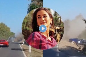 gayatri joshi car accident video