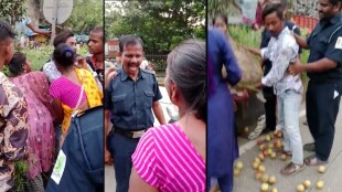 unauthorized hawkers bullied took action against Navi Mumbai Municipal anti-encroachment team
