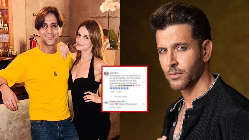 hrithik roshan comment on Sussanne Khan birthday post