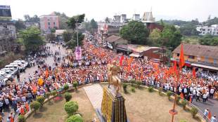 maratha reservation stir grand march in karad for maratha reservation
