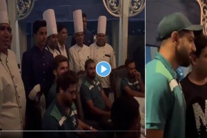 World Cup 2023: In Hyderabad Pakistani cricketers ate biryani took selfies with fans watch the video