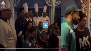 World Cup 2023: In Hyderabad Pakistani cricketers ate biryani took selfies with fans watch the video