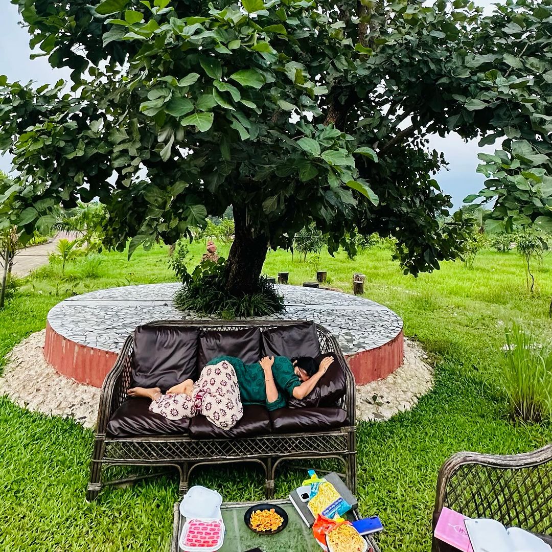 prajakta mali shared new photos of farmhouse