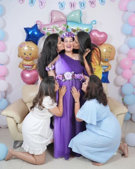 sai lokur baby shower celebration with friends