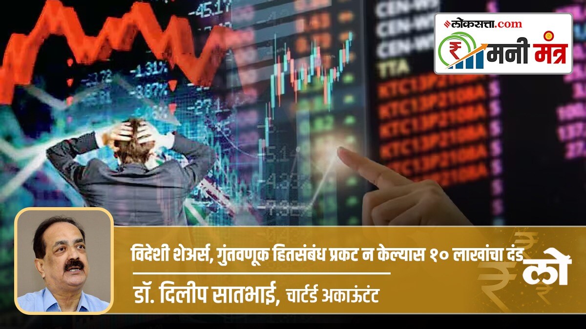 10 lakh fine non-disclosure foreign shares, investment interests