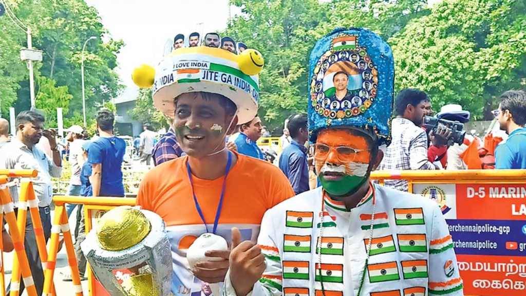 cricket fan from kolkata reached chepauk stadium to support indian team after 32 hour journey