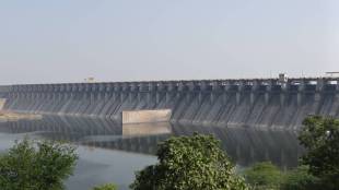 water storage in Ujani dam