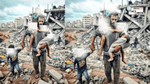 Gaza Strip Father Carries Five Babies Heart Drenching Viral Photo Know Facts From Disturbing Visuals From Israel Palestine War